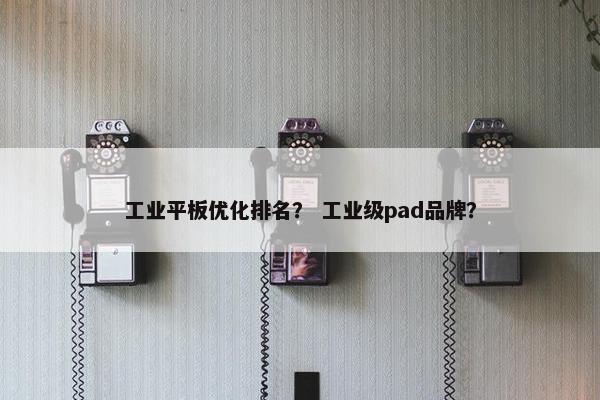 工业平板优化排名？ 工业级pad品牌？