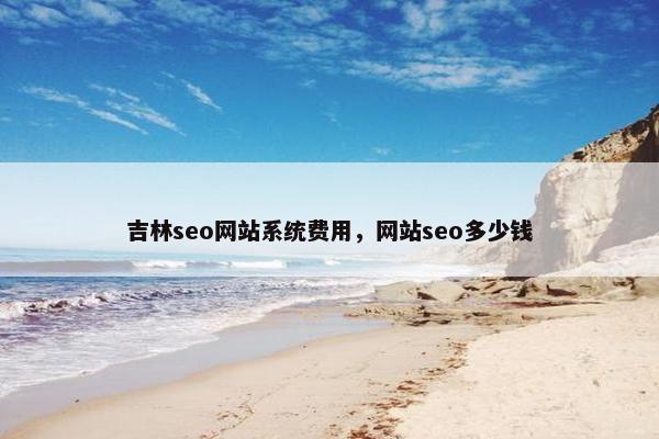 吉林seo网站系统费用，网站seo多少钱