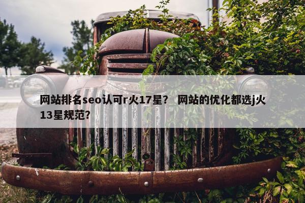 网站排名seo认可r火17星？ 网站的优化都选j火13星规范？