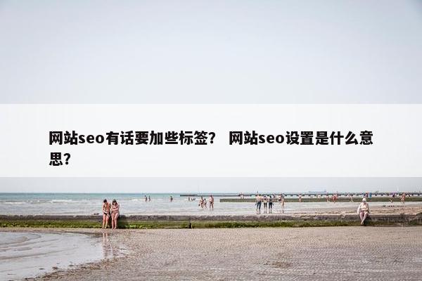 网站seo有话要加些标签？ 网站seo设置是什么意思？