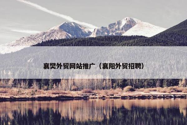 襄樊外贸网站推广（襄阳外贸招聘）