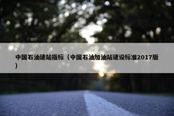 中国石油建站指标（中国石油加油站建设标准2017版）