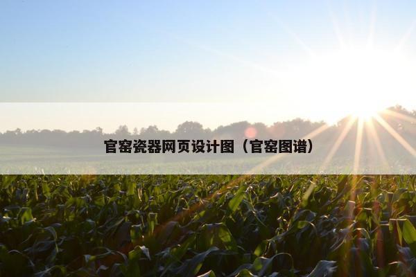 官窑瓷器网页设计图（官窑图谱）