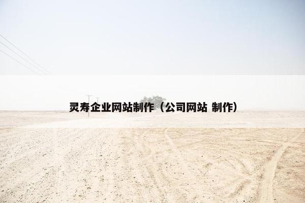 灵寿企业网站制作（公司网站 制作）