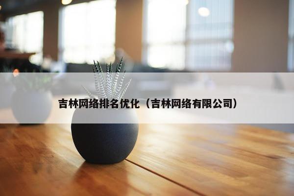 吉林网络排名优化（吉林网络有限公司）