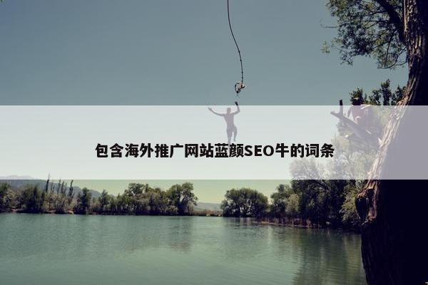 包含海外推广网站蓝颜SEO牛的词条