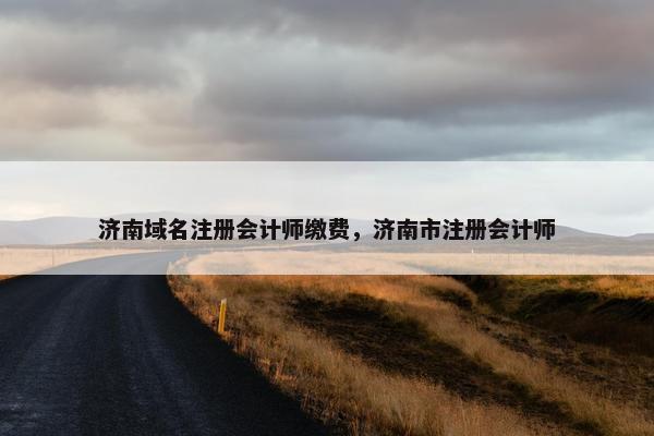 济南域名注册会计师缴费，济南市注册会计师