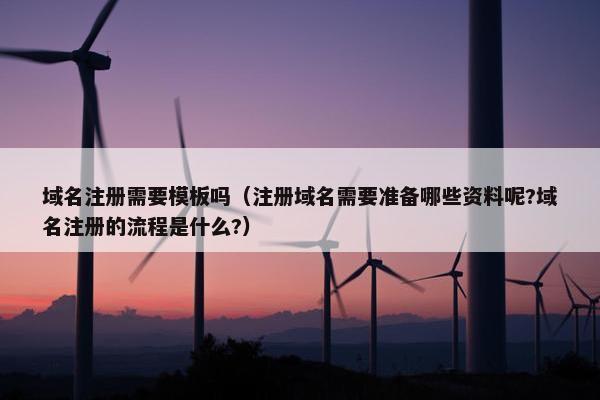域名注册需要模板吗（注册域名需要准备哪些资料呢?域名注册的流程是什么?）