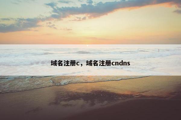 域名注册c，域名注册cndns