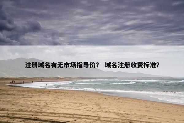 注册域名有无市场指导价？ 域名注册收费标准？