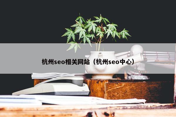 杭州seo相关网站（杭州seo中心）