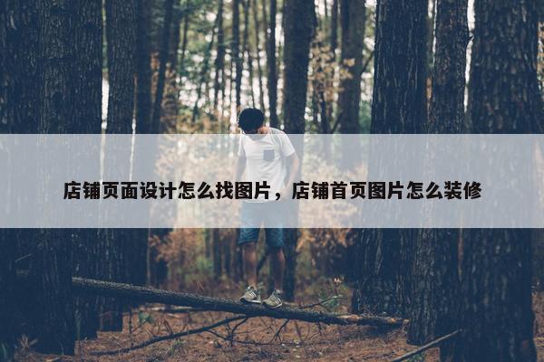 店铺页面设计怎么找图片，店铺首页图片怎么装修