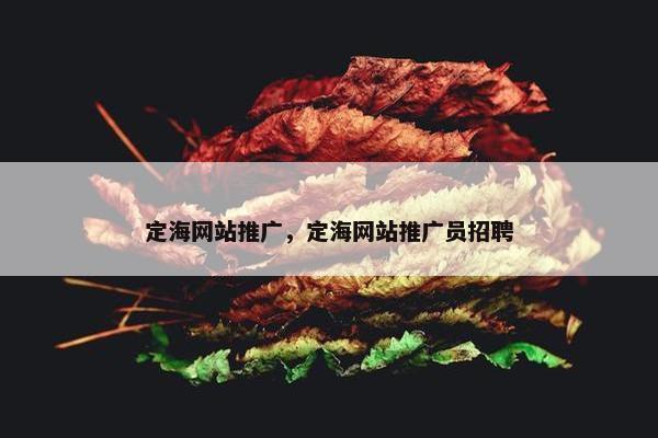 定海网站推广，定海网站推广员招聘