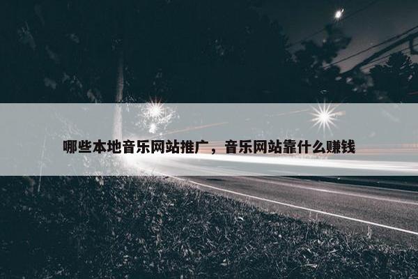 哪些本地音乐网站推广，音乐网站靠什么赚钱