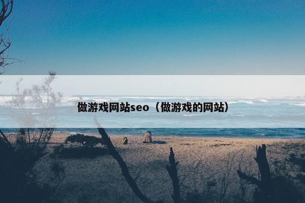 做游戏网站seo（做游戏的网站）