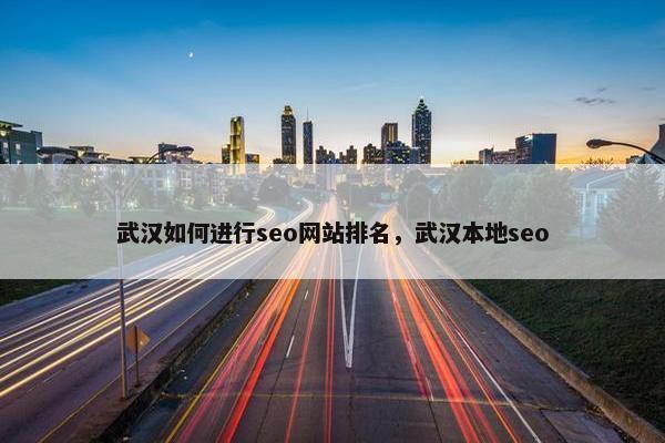 武汉如何进行seo网站排名，武汉本地seo