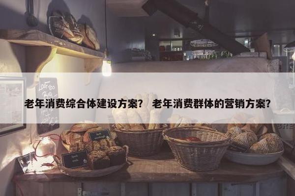 老年消费综合体建设方案？ 老年消费群体的营销方案？