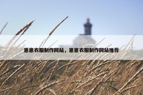 崽崽衣服制作网站，崽崽衣服制作网站推荐