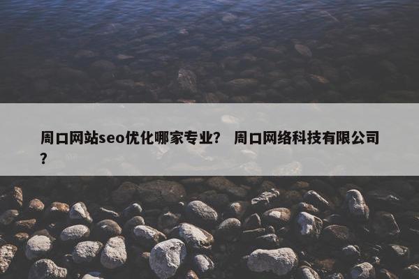 周口网站seo优化哪家专业？ 周口网络科技有限公司？