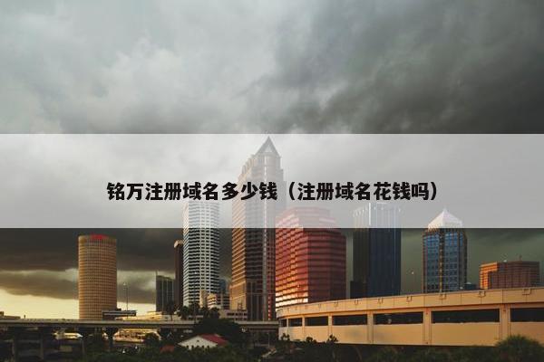 铭万注册域名多少钱（注册域名花钱吗）