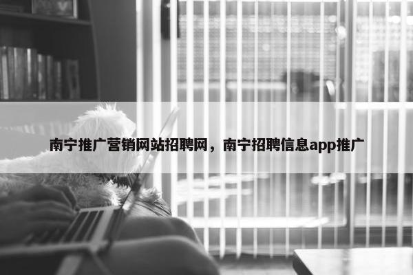 南宁推广营销网站招聘网，南宁招聘信息app推广