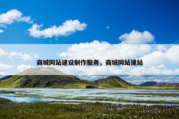 商城网站建设制作服务，商城网站建站
