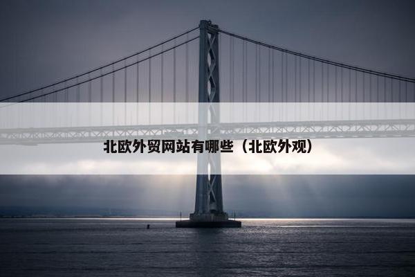北欧外贸网站有哪些（北欧外观）