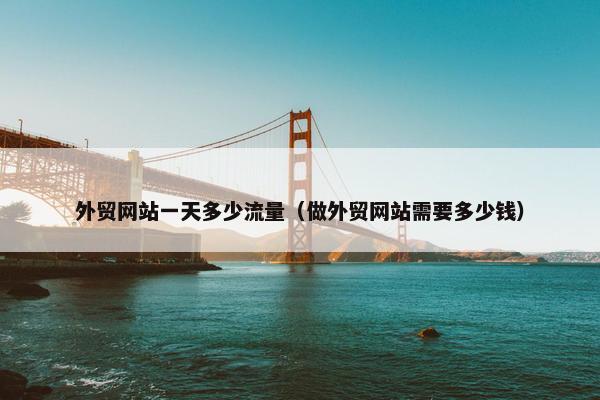 外贸网站一天多少流量（做外贸网站需要多少钱）