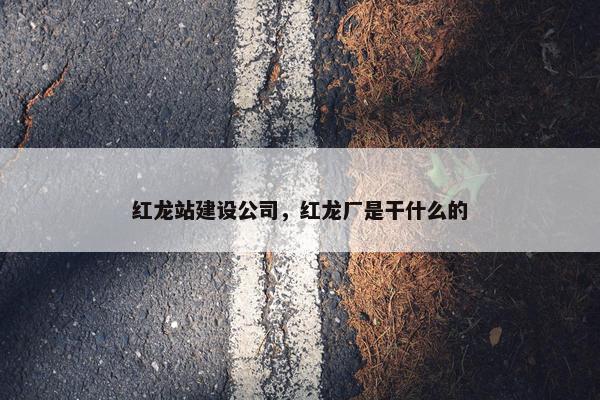 红龙站建设公司，红龙厂是干什么的