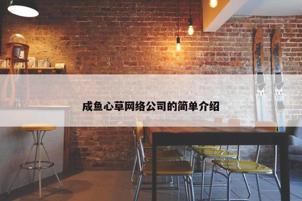 成鱼心草网络公司的简单介绍