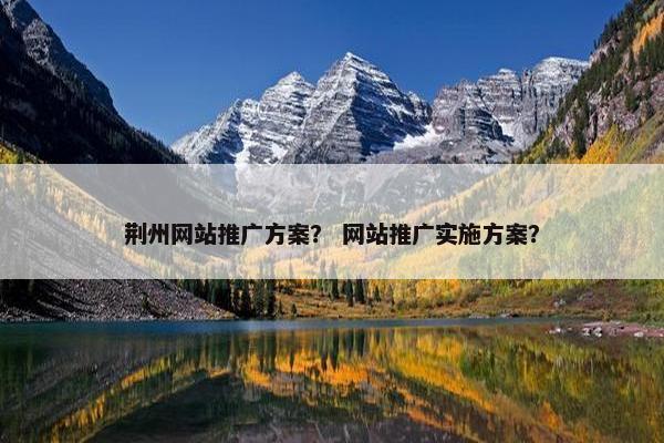 荆州网站推广方案？ 网站推广实施方案？