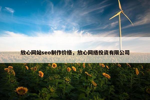 放心网站seo制作价格，放心网络投资有限公司