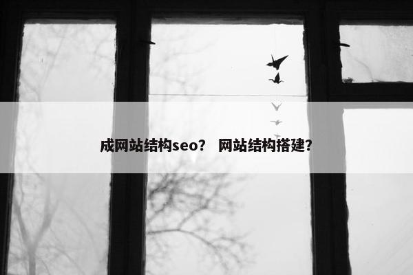 成网站结构seo？ 网站结构搭建？