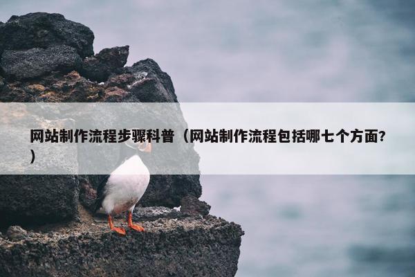 网站制作流程步骤科普（网站制作流程包括哪七个方面?）