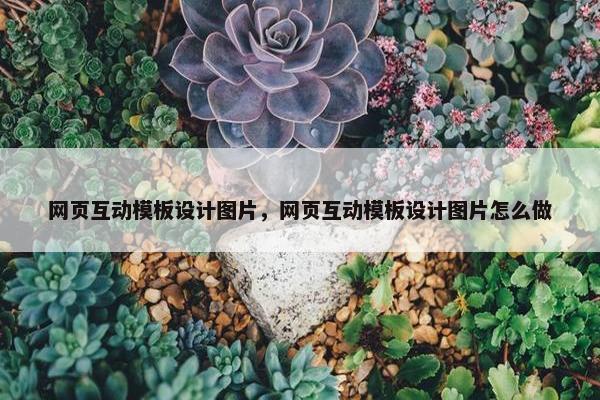 网页互动模板设计图片，网页互动模板设计图片怎么做