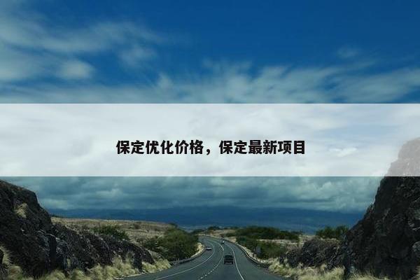 保定优化价格，保定最新项目