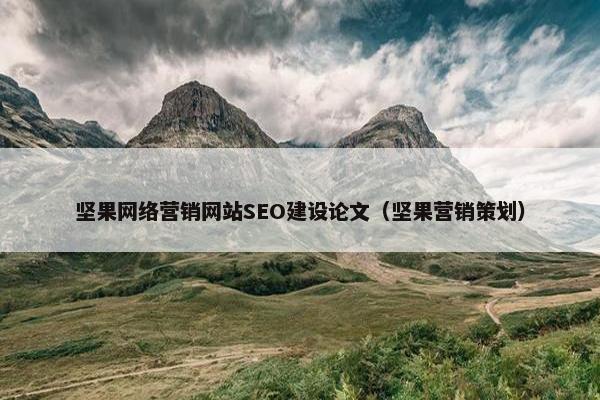 坚果网络营销网站SEO建设论文（坚果营销策划）