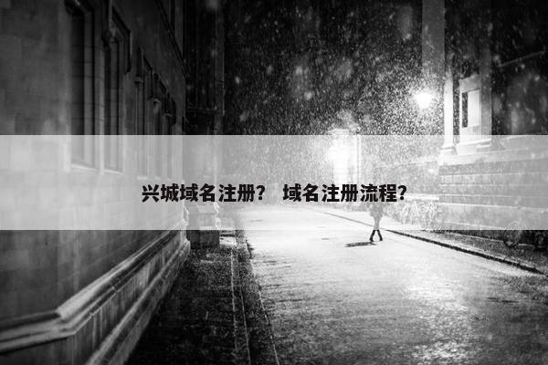 兴城域名注册？ 域名注册流程？