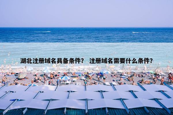 湖北注册域名具备条件？ 注册域名需要什么条件？