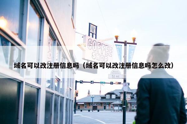 域名可以改注册信息吗（域名可以改注册信息吗怎么改）