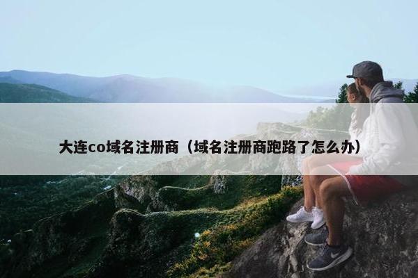 大连co域名注册商（域名注册商跑路了怎么办）