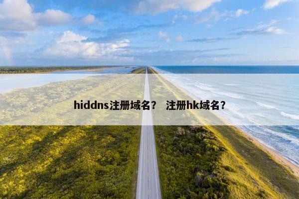 hiddns注册域名？ 注册hk域名？