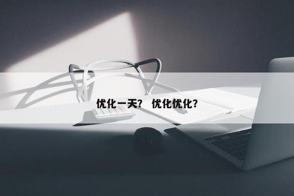 优化一天？ 优化优化？