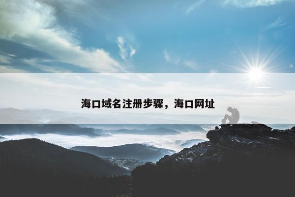 海口域名注册步骤，海口网址
