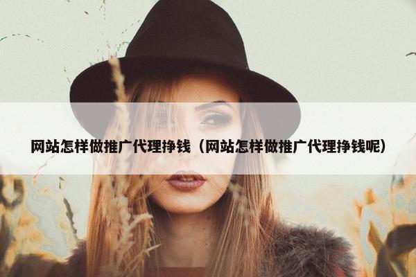 网站怎样做推广代理挣钱（网站怎样做推广代理挣钱呢）