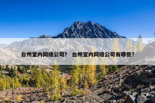 台州室内网络公司？ 台州室内网络公司有哪些？
