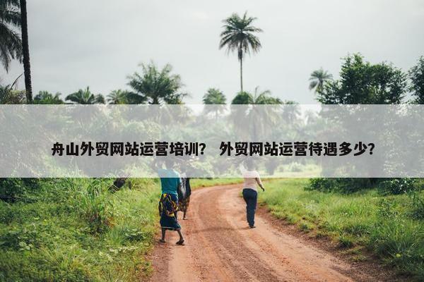 舟山外贸网站运营培训？ 外贸网站运营待遇多少？