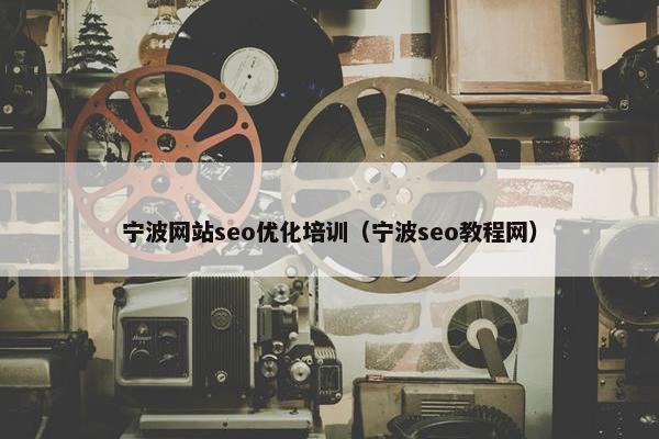 宁波网站seo优化培训（宁波seo教程网）