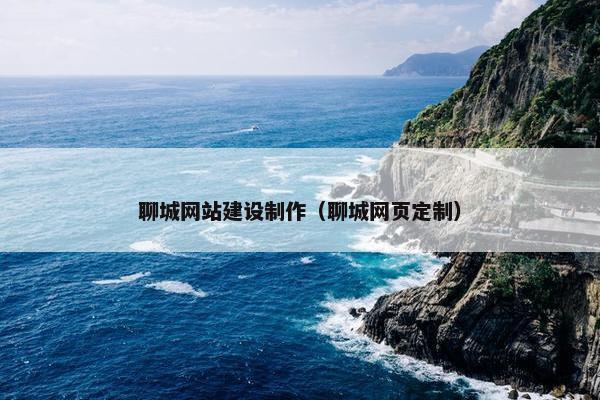 聊城网站建设制作（聊城网页定制）