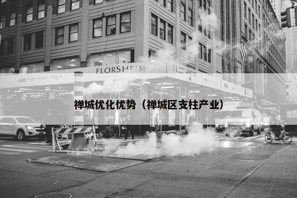 禅城优化优势（禅城区支柱产业）